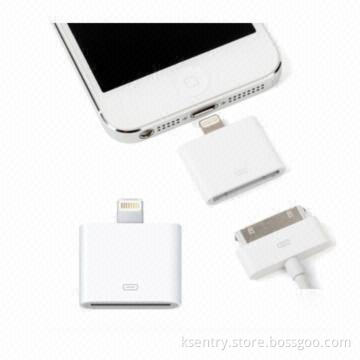 Lightning connector/30- to 8-pin adapter for iPhone 5, iPad mini, i-Touch 5 and iPod Nano 7